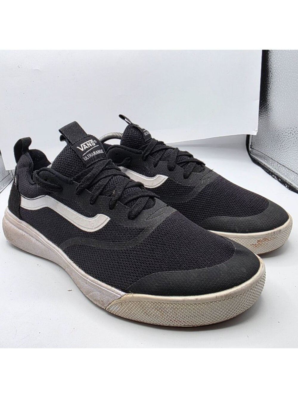 Vans UltraRange Rapidweld Mens Shoes Size 13 Black White Skate Sneakers Casual
